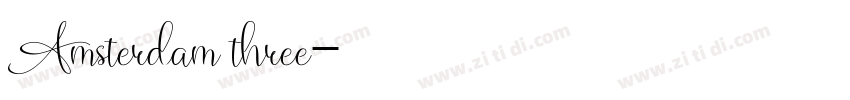 Amsterdam three字体转换